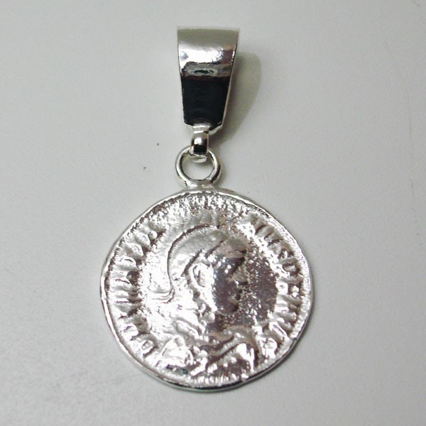 Colgante de plata moneda romana